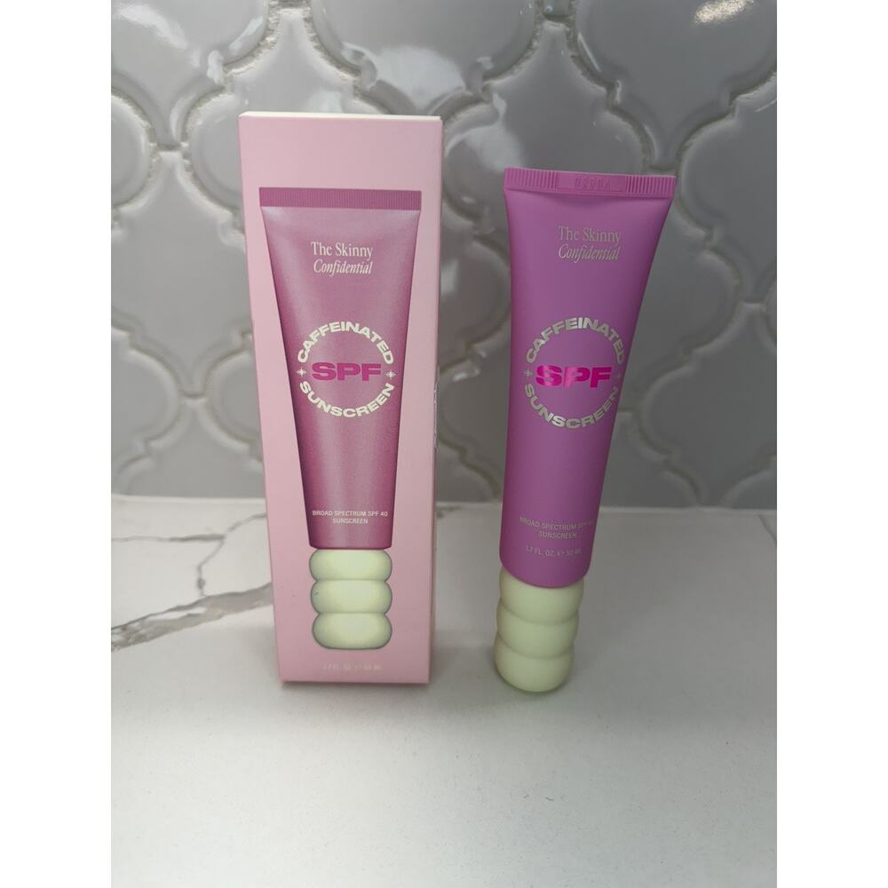 The Skinny Confidential - Caffeinated - SPF 40 Sunscreen - 1.7oz Exp: 07/2026